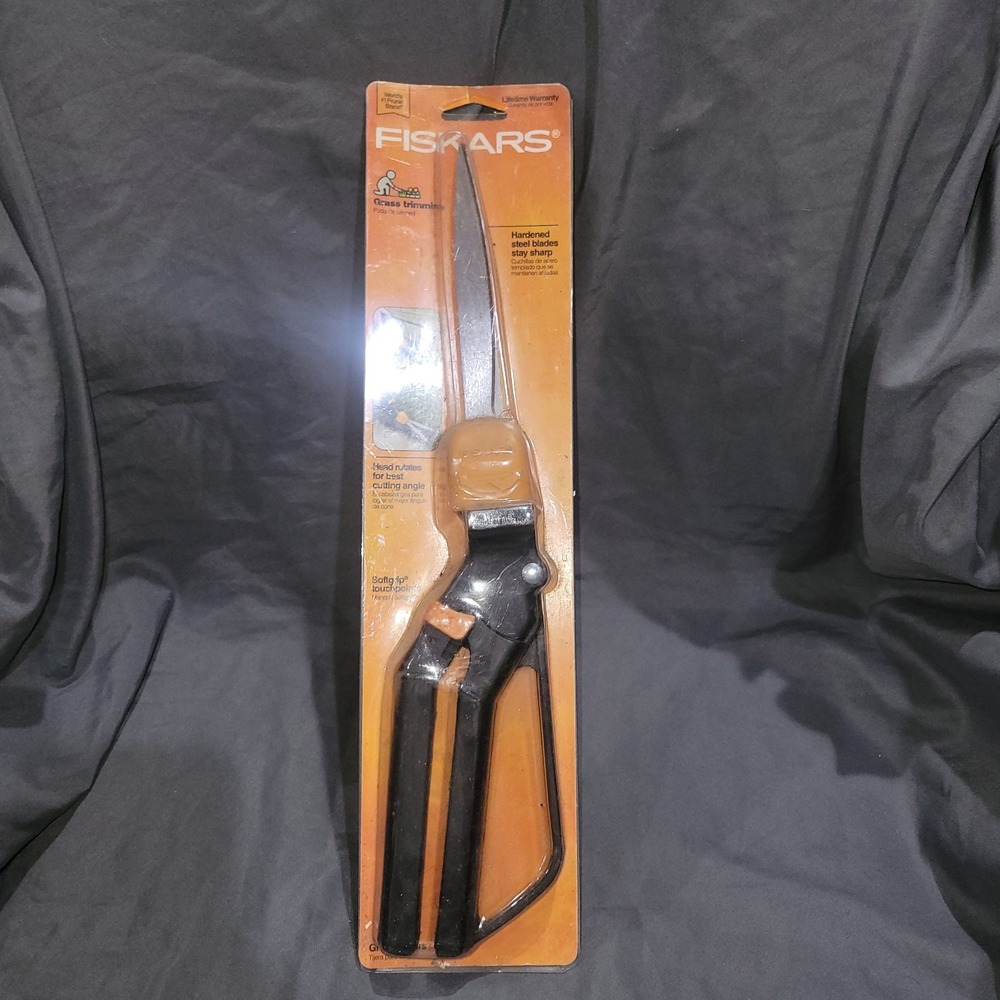 Friskars Hand Grass Shears 360 Degree Rotation Stainless Lawn Scissors 9215